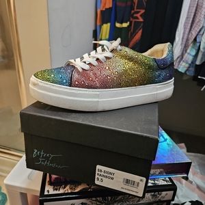 Betsey Johnson studded sneaker